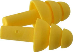 Aearo E-A-R - Reusable, Uncorded, 25 dB, Flange Earplugs - Yellow, 20 Pairs - Exact Tool & Supply