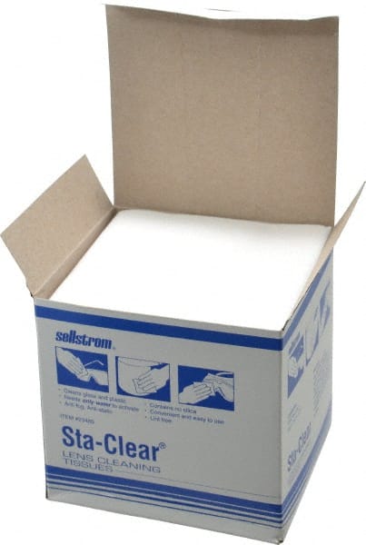 Sellstrom - 1000 Qty 1 Pack 1, 000 Antifog, Antistatic Lens Cleaning Tissues - Exact Tool & Supply