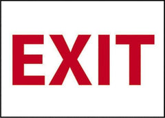 NMC - Exit, Pressure Sensitive Vinyl Exit Sign - 14" Wide x 10" High - Exact Tool & Supply