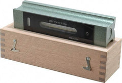 Value Collection - 8" Long, 0.0001" Graduation Sensitivity per 10", 2 Vials, Inspection Block Level - Cast Iron, 0.0004" Base Flatness, 1-7/8" Wide - Exact Tool & Supply