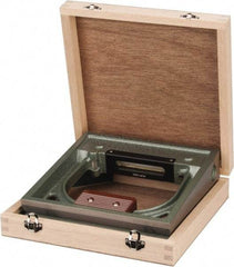 Value Collection - 8" Long, 0.0005" Graduation Sensitivity per 10", 2 Vials, Square Inspection Block Level - Cast Iron, 0.0001" Base Flatness, 1-9/16" Wide x 8" High - Exact Tool & Supply