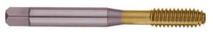OSG - 7/16-14 UNC H11 Thread Limit Modified Bottoming Thread Forming Tap - Cobalt, TiN Finish, 3-5/32" OAL, 1-7/16" Thread Length, Right Hand Thread, Series HY-PRO NRT - Exact Tool & Supply