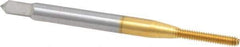 OSG - #2-56 UNC H4 Thread Limit Bottoming Thread Forming Tap - Cobalt, TiN Finish, 1-3/4" OAL, 7/16" Thread Length, Right Hand Thread, Series HY-PRO NRT - Exact Tool & Supply