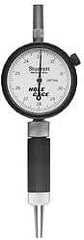 Starrett - 5.85 to 8.35mm Dial Bore Gage - 0.02mm Graduation, Hardened Tool Steel - Exact Tool & Supply
