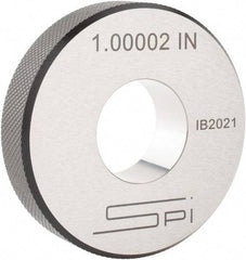 SPI - 1" Inside x 2-1/2" Outside Diameter, 0.63" Thick, Setting Ring - Accurate to 0.0001", Silver - Exact Tool & Supply