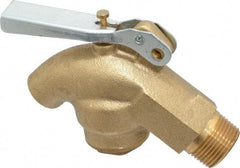 Value Collection - 3/4" NPT Brass Rigid Drum Faucet - Internal Arrester, Self Closing - Exact Tool & Supply