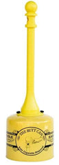 Eagle - 5 Gal Galvanized Steel with Polyethylene Tube Cigarette & Cigar Receptacle - 40" High - Exact Tool & Supply