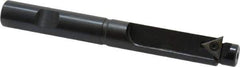 APT - 19/32 Inch Diameter, Solid Pilot, Straight 1/2 Inch Shank Diameter, 1 Insert, Indexable Counterbore - 4-3/8 Inch Overall Length, TPGH 215 Insert - Exact Tool & Supply