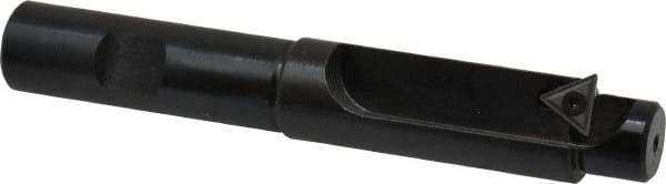 APT - 25/32 Inch Diameter, Solid Pilot, Straight 5/8 Inch Shank Diameter, 1 Insert, Indexable Counterbore - 4-1/2 Inch Overall Length, TPGH 215 Insert - Exact Tool & Supply