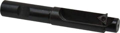 APT - 25/32 Inch Diameter, Solid Pilot, Straight 5/8 Inch Shank Diameter, 1 Insert, Indexable Counterbore - 4-1/2 Inch Overall Length, TPGH 215 Insert - Exact Tool & Supply