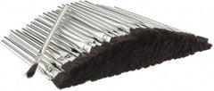 Made in USA - 13/16" Long x 1/2" Wide Horsehair Acid Brush - 6-1/8" Overall Length, Tin Handle, For Use with Flux & Solvents - Exact Tool & Supply