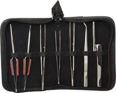 Value Collection - Stainless Steel Tweezer Set - 7 Piece - Exact Tool & Supply
