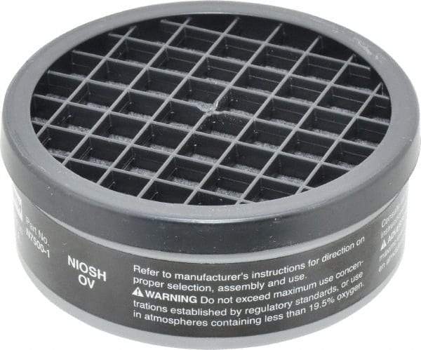 North - Black Cartridge - Series 7700, Protects Against Organic Vapor - Exact Tool & Supply