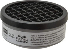 North - White Cartridge - Series 7700, Protects Against Acid Gas - Exact Tool & Supply