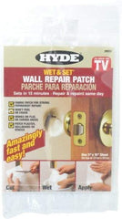 Hyde Tools - Drywall/Plaster Repair - White, 5" x 15" (75 Sq In ) Coverage - Exact Tool & Supply