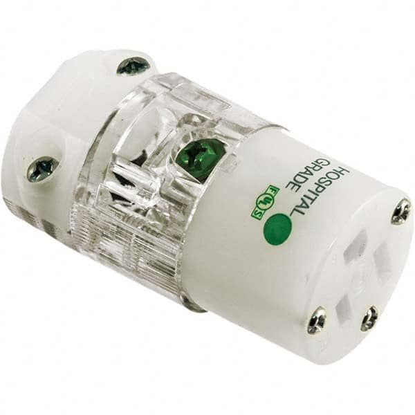 Hubbell Wiring Device-Kellems - Straight Blade Plugs & Connectors Connector Type: Connector Grade: Hospital - Exact Tool & Supply