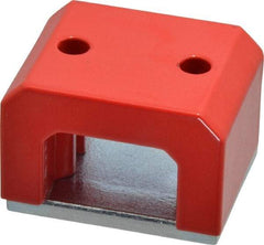 Eclipse - 2 Hole, 0.311" Hole Diam, 1-19/32" Overall Width, 2-9/32" Deep, 1-3/8" High, 51 Lb Average Pull Force, Alnico Power Magnets - 14.6mm Pole Width, 550°C Max Operating Temp, Grade 5 Alnico - Exact Tool & Supply