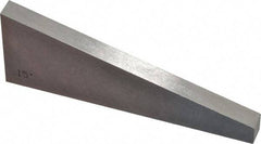 Value Collection - 15° Angle, 3 Inch Long, Angle Block - 55 RC Hardness - Exact Tool & Supply