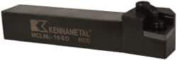 Kennametal - MCLN, Left Hand Cut, 5° Lead Angle, 1" Shank Height x 1" Shank Width, Negative Rake Indexable Turning Toolholder - 6" OAL, CN..64. Insert Compatibility, Series Kenloc - Exact Tool & Supply