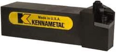 Kennametal - MCLN, Left Hand Cut, 5° Lead Angle, 1-1/2" Shank Height x 1-1/2" Shank Width, Negative Rake Indexable Turning Toolholder - 6" OAL, CN..64. Insert Compatibility, Series Kenloc - Exact Tool & Supply