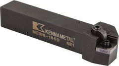 Kennametal - MCRN, Left Hand Cut, 15° Lead Angle, 1" Shank Height x 1" Shank Width, Negative Rake Indexable Turning Toolholder - 6" OAL, CN..54. Insert Compatibility, Series Kenloc - Exact Tool & Supply
