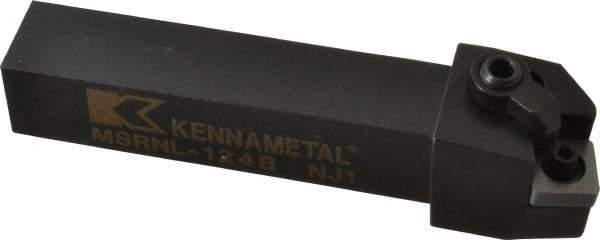 Kennametal - MSRN, Left Hand Cut, 15° Lead Angle, 3/4" Shank Height x 3/4" Shank Width, Negative Rake Indexable Turning Toolholder - 4-1/2" OAL, SN..43. Insert Compatibility, Series Kenloc - Exact Tool & Supply