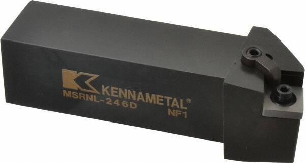 Kennametal - MSRN, Left Hand Cut, 15° Lead Angle, 1-1/2" Shank Height x 1-1/2" Shank Width, Negative Rake Indexable Turning Toolholder - 6" OAL, SN..64. Insert Compatibility, Series Kenloc - Exact Tool & Supply
