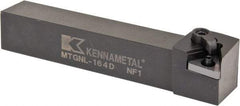 Kennametal - MTGN, Left Hand Cut, 0° Lead Angle, 1" Shank Height x 1" Shank Width, Negative Rake Indexable Turning Toolholder - 6" OAL, TN..43. Insert Compatibility, Series Kenloc - Exact Tool & Supply