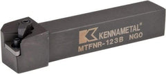 Kennametal - MTFN, Right Hand Cut, 0° Lead Angle, 3/4" Shank Height x 3/4" Shank Width, Negative Rake Indexable Turning Toolholder - 4-1/2" OAL, TN..33. Insert Compatibility, Series Kenloc - Exact Tool & Supply