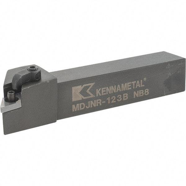 Kennametal - MDJN, Right Hand Cut, 3° Lead Angle, 3/4" Shank Height x 3/4" Shank Width, Negative Rake Indexable Turning Toolholder - 4-1/2" OAL, DN..33. Insert Compatibility, Series Kenloc - Exact Tool & Supply
