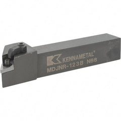 Kennametal - MDJN, Right Hand Cut, 3° Lead Angle, 3/4" Shank Height x 3/4" Shank Width, Negative Rake Indexable Turning Toolholder - 4-1/2" OAL, DN..33. Insert Compatibility, Series Kenloc - Exact Tool & Supply
