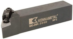 Kennametal - MDJN, Right Hand Cut, 3° Lead Angle, 1-1/4" Shank Height x 1-1/4" Shank Width, Negative Rake Indexable Turning Toolholder - 6" OAL, DN..54. Insert Compatibility, Series Kenloc - Exact Tool & Supply