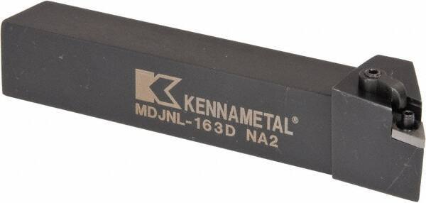 Kennametal - MDJN, Left Hand Cut, 3° Lead Angle, 1" Shank Height x 1" Shank Width, Negative Rake Indexable Turning Toolholder - 6" OAL, DN..33. Insert Compatibility, Series Kenloc - Exact Tool & Supply