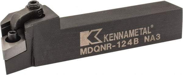 Kennametal - MDQN, Right Hand Cut, 27.5° Lead Angle, 3/4" Shank Height x 3/4" Shank Width, Negative Rake Indexable Turning Toolholder - 4-1/2" OAL, DN..43. Insert Compatibility, Series Kenloc - Exact Tool & Supply