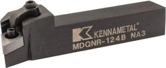 Kennametal - MDQN, Right Hand Cut, 27.5° Lead Angle, 3/4" Shank Height x 3/4" Shank Width, Negative Rake Indexable Turning Toolholder - 4-1/2" OAL, DN..43. Insert Compatibility, Series Kenloc - Exact Tool & Supply