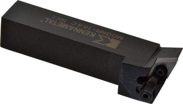 Kennametal - MDQN, Right Hand Cut, 27.5° Lead Angle, 1" Shank Height x 1" Shank Width, Negative Rake Indexable Turning Toolholder - 5" OAL, DN..43. Insert Compatibility, Series Kenloc - Exact Tool & Supply