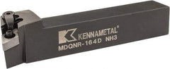 Kennametal - MDQN, Right Hand Cut, 27.5° Lead Angle, 1" Shank Height x 1" Shank Width, Negative Rake Indexable Turning Toolholder - 6" OAL, DN..43. Insert Compatibility, Series Kenloc - Exact Tool & Supply