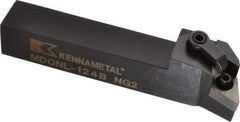 Kennametal - MDQN, Left Hand Cut, 27.5° Lead Angle, 3/4" Shank Height x 3/4" Shank Width, Negative Rake Indexable Turning Toolholder - 4-1/2" OAL, DN..43. Insert Compatibility, Series Kenloc - Exact Tool & Supply