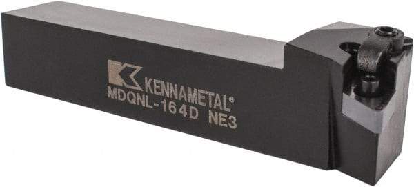 Kennametal - MDQN, Left Hand Cut, 27.5° Lead Angle, 1" Shank Height x 1" Shank Width, Negative Rake Indexable Turning Toolholder - 6" OAL, DN..43. Insert Compatibility, Series Kenloc - Exact Tool & Supply
