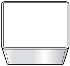 Kennametal - SPG423 Grade K68 Carbide Turning Insert - Uncoated, 90° Square, 1/2" Inscr Circle, 1/8" Thick, 3/64" Corner Radius - Exact Tool & Supply
