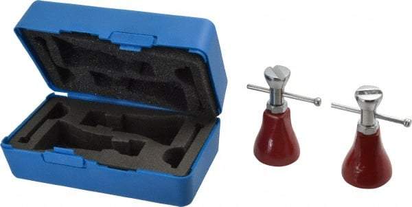 Fowler - 3 Piece, 3 to 4" High Screw Jack Set - 1-1/2" Base Diam - Exact Tool & Supply