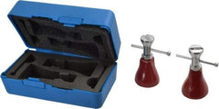 Fowler - 3 Piece, 3 to 4" High Screw Jack Set - 1-1/2" Base Diam - Exact Tool & Supply