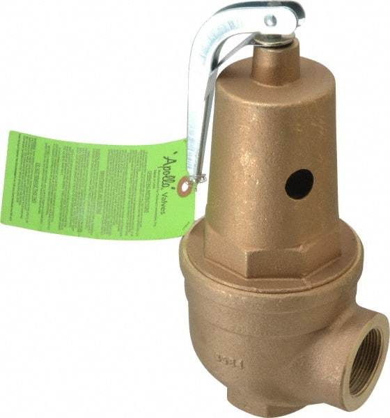 Conbraco - 1-1/2" Inlet, 1-1/2" Outlet, ASME Safety Relief Valve - 30 Max psi, 3,151,000 BTUs - Exact Tool & Supply