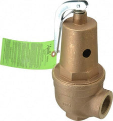 Conbraco - 1-1/2" Inlet, 1-1/2" Outlet, ASME Safety Relief Valve - 30 Max psi, 3,151,000 BTUs - Exact Tool & Supply