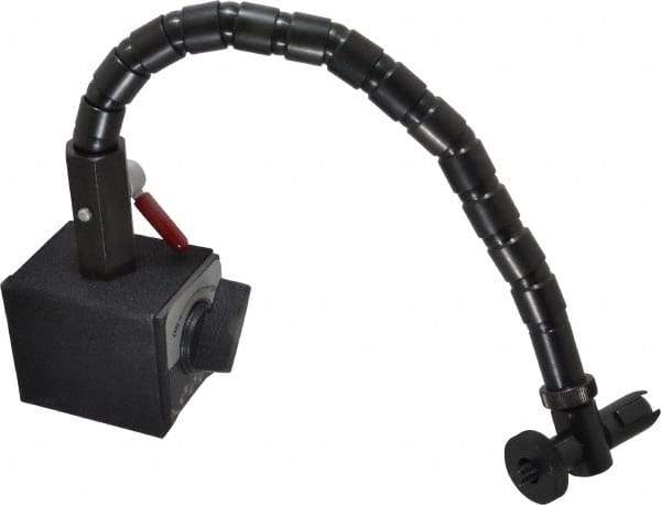 Flexbar - 65 Lb Magnetic Force, Indicator Positioner & Holder with Base - Flexible Arm, Rectangular Base, 2-5/8" Base Height, 2" Base Length, 2-1/4" Base Width - Exact Tool & Supply