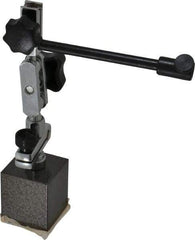 Value Collection - 50 Lb Magnetic Force, Fine Adjustment Indicator Positioner & Holder with Base - Post & Rod, Rectangular Base - Exact Tool & Supply