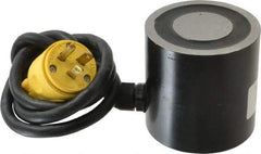 Mag-Mate - 3" Diam, 25 Watts, 370 Lb Max Magnetic Pull Electromagnet - 5/16-18 Thread, 120 AC Output Voltage - Exact Tool & Supply