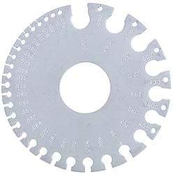 Starrett - 0.005 to 0.325 Inch Range, Steel Wire and Sheet Metal Gage - Use with Nonferrous Metals - Exact Tool & Supply