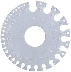 Starrett - 0.005 to 0.325 Inch Range, Steel Wire and Sheet Metal Gage - Use with Nonferrous Metals - Exact Tool & Supply
