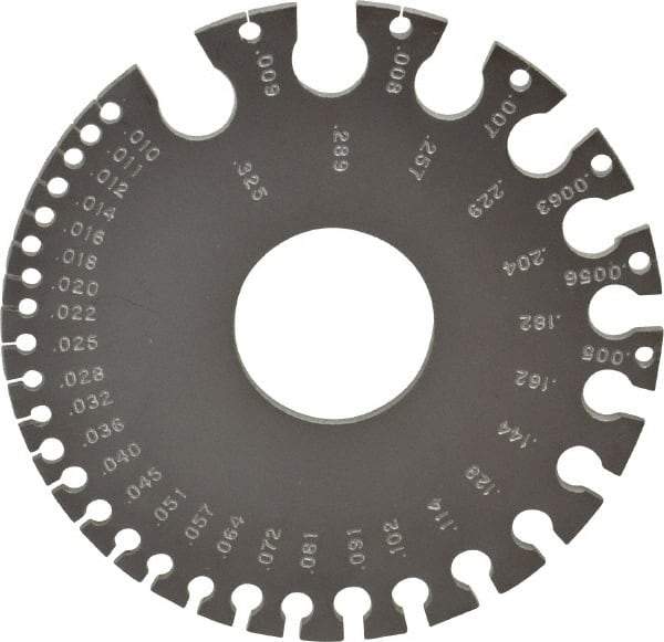 PEC Tools - #36 Steel Wire and Sheet Metal Gage - Use with Nonferrous Metals - Exact Tool & Supply